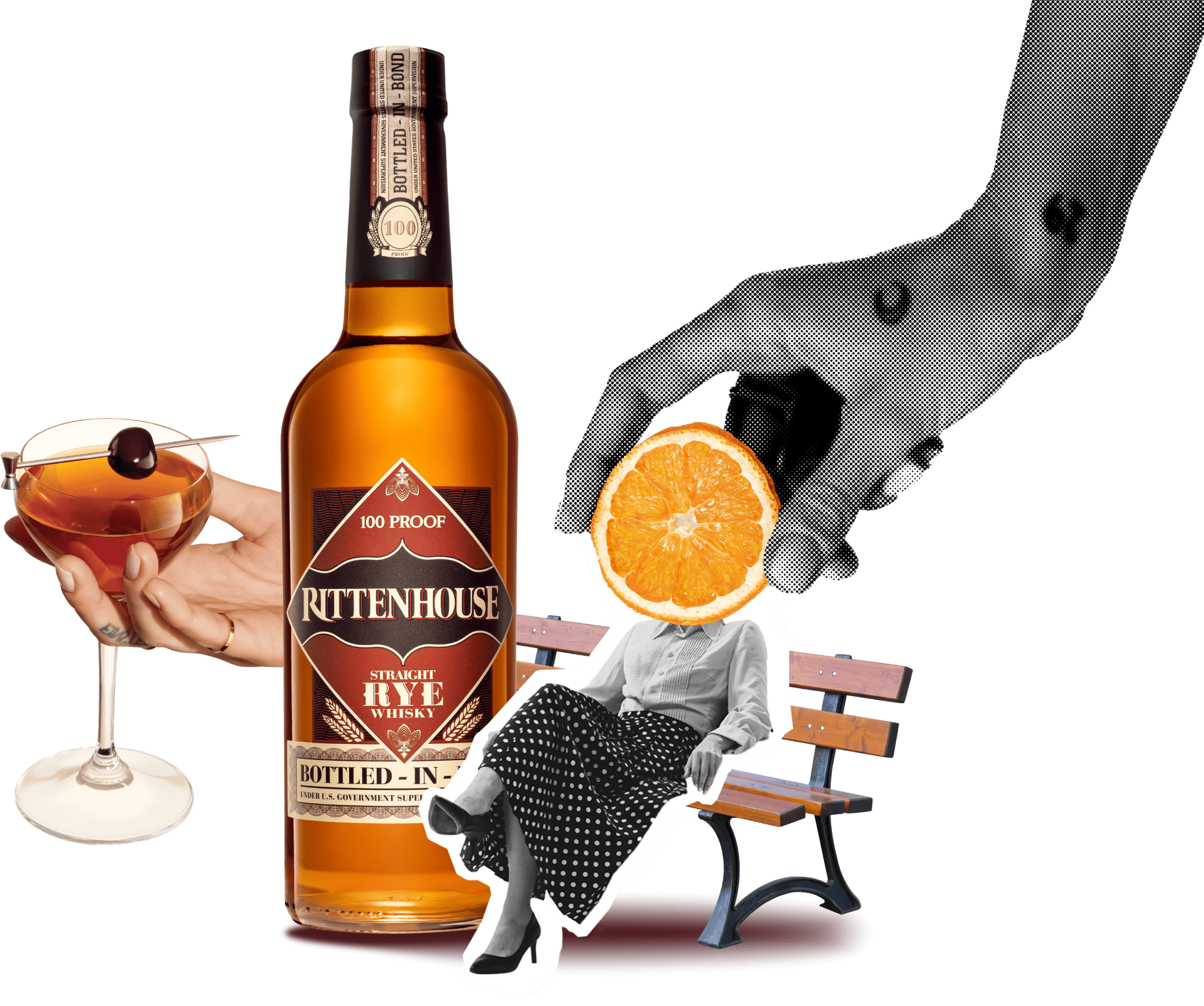 Home bottle collage